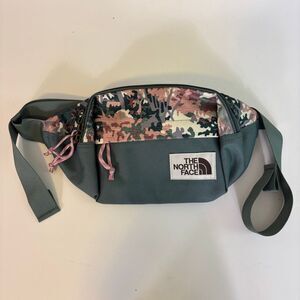 The North Face Green with Pink & Purple Patterned Large Fanny Pack